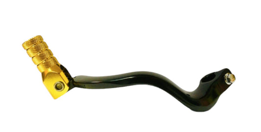 ALUMINUM GEAR SHIFT LEVER SUZUKI RM 125 89-12 BLACK WITH GOLD TIP (25600-36F00)