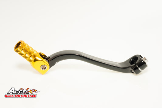 ALUMINUM GEAR SHIFT LEVER SUZUKI RMZ 450 08-25 BLACK WITH GOLD TIP (LCA4315)