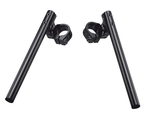 ADJUSTABLE TWO-PIECE STREET CLIP-ON HANDLEBAR 41MM SILVER