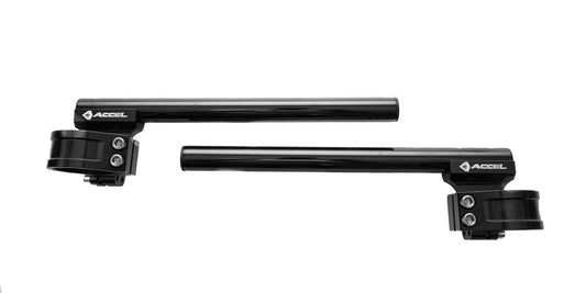 ADJUSTABLE TWO-PIECE STREET CLIP-ON HANDLEBAR 46MM BLACK