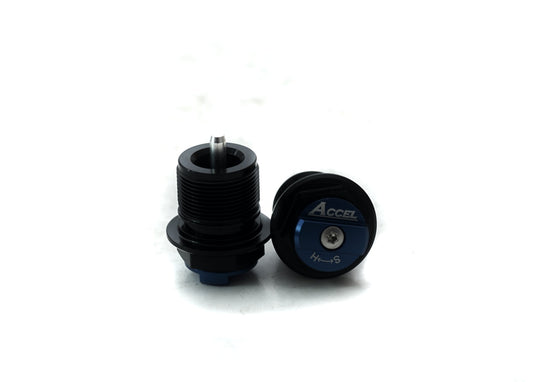 FRONT SHOCK ABSORBER LOWER PLUG WITH ADJUSTMENT KTM SX 125/150 16-20, SX 250 17-20, SXF 250/450 16-20, HUSQVARNA TC 125/250 17-20, FC 250/450 17-20, FX 350/450 17-20, TX 300 14-20 BLUE (SET-2PCS)