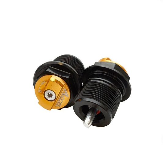 FRONT SHOCK ABSORBER LOWER PLUG WITH ADJUSTMENT KTM SX 125/150 16-20, SX 250 17-20, SXF 250/450 16-20, HUSQVARNA TC 125/250 17-20, FC 250/450 17-20, FX 350/450 17-20, TX 300 14-20 GOLD (SET-2PCS)