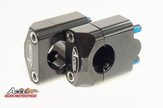 HANDLEBAR RISER (BOTTOM-22.2/TOP-22.2MM) HEIGHT 35MM BLACK (BM-09BK22/22)