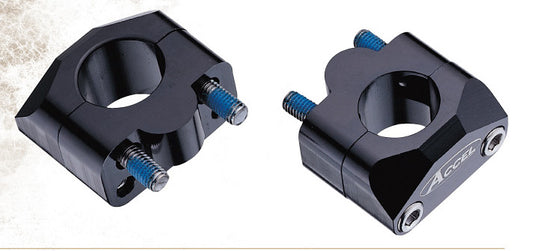 HANDLEBAR RISER (BOTTOM-22.2/TOP-22.2MM) HEIGHT 20MM BLACK (BM-01BK22/22)