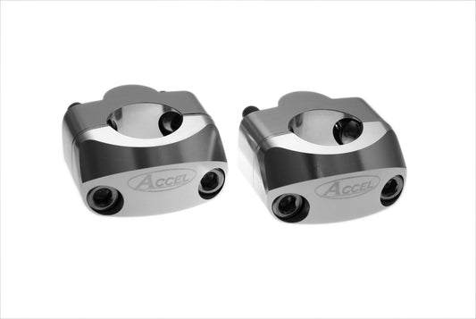 HANDLEBAR RISER (BOTTOM-22.2/TOP-28.6MM) HEIGHT 20MM SILVER (BM-34SV22/28)