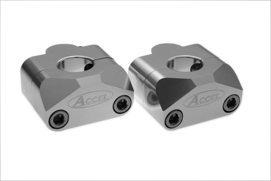 HANDLEBAR RISER (BOTTOM-22.2/TOP-22.2MM) HEIGHT 20MM SILVER (BM-01SV22/22)