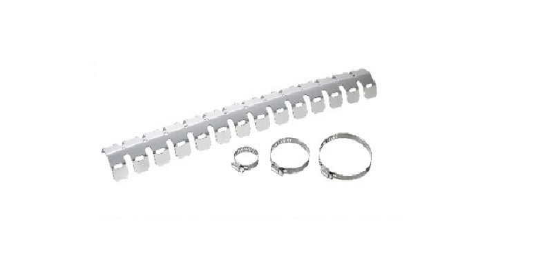 DIFFUSER GUARD (EXHAUST ELBOW) ALUMINUM SILVER (WITH STRAPS) (MP645SV)