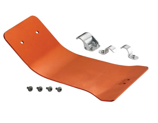 ALUMINUM ENGINE UNDERGUARD KTM 450/350/250/125 SXF, EXCF 11-14, HUSQVARNA 14-15 ORANGE