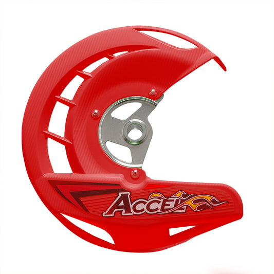 FRONT BRAKE DISC GUARD HONDA CRF 450R,X/250 04-14, CR 250/125 04-07 RED