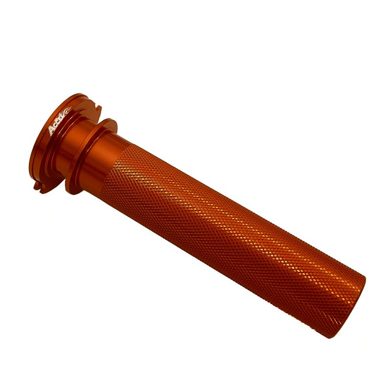 ALUMINUM THROTTLE BAR WITHOUT BEARING KTM SXF 450/350/250 16-20, KTM 300 TPI 18-22, HUSQVARNA 300 TEi/TXi 300 2T, EXCF 500/450/350/250 17-20, HUSQVARNA FC 450-250 16-20, FE 501-250 17-20, FX 450/350 17-20 ORANGE