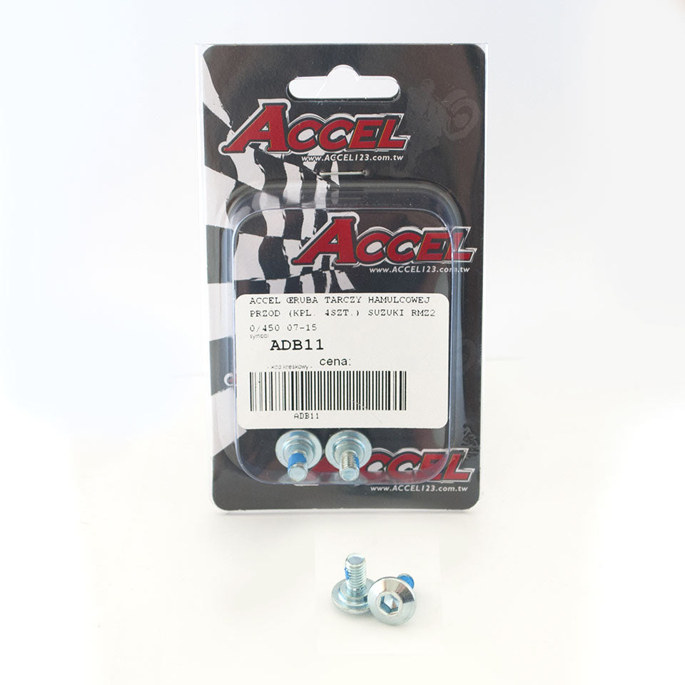 FRONT BRAKE DISC SCREWS (SET 4 PCS - M6) SUZUKI RMZ 450/250 07-16