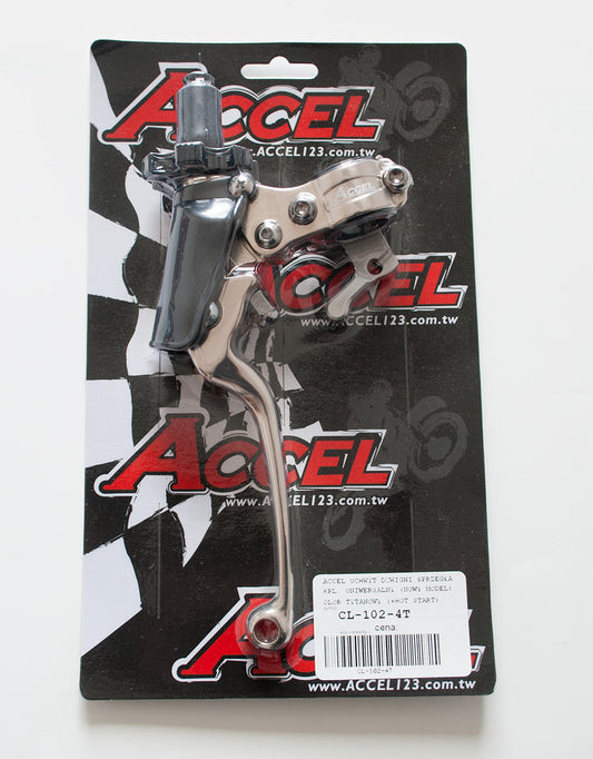 CLUTCH LEVER HOLDER COMPLETE + HOT START UNIVERSAL TITANIUM (UNBREAKABLE LEVER) (CL-102-4T)