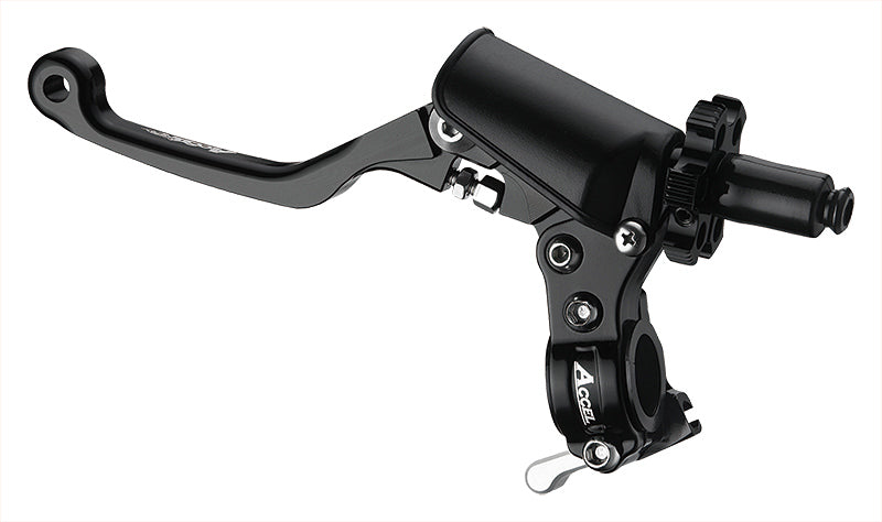 CLUTCH LEVER HOLDER COMPLETE + HOT START UNIVERSAL BLACK (UNBREAKABLE LEVER) (CL-202-4BK)
