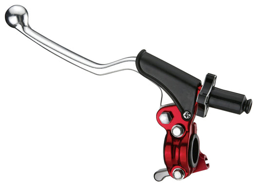 CLUTCH LEVER HOLDER COMPLETE + HOT START UNIVERSAL RED (CL-09RD)