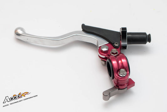 CLUTCH LEVER HOLDER COMPLETE + HOT START UNIVERSAL RED (CL-06RD)