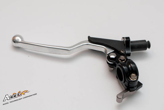 CLUTCH LEVER HOLDER COMPLETE + HOT START UNIVERSAL BLACK (CL-09BK)