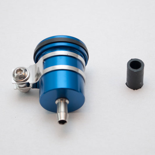 REAR BRAKE FLUID RESERVOIR ALUMINUM BLUE