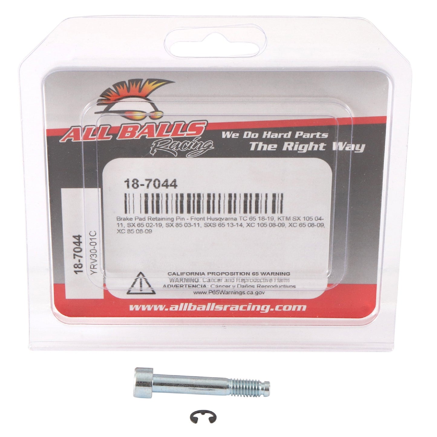 Brake Pad Retaining Pin Front HUSQVARNA TC 65 18-19, KTM SX 105 04-11, SX 65 02-19, SX 85 03-11, SXS 65 13-14, XC 65 08-09 