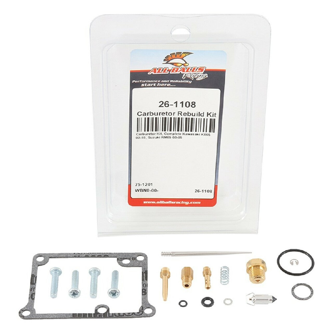 Carburetor Rebuild Kit KAWASAKI KX 65 02-16, SUZUKI RM 65 03-05 