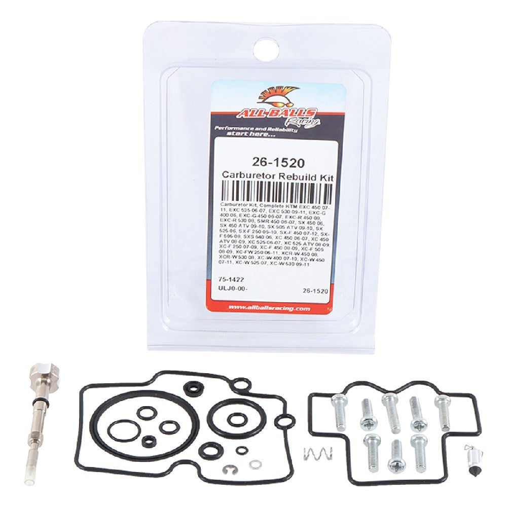 Carburetor Rebuild Kit SXF 450 07-12, EXC 530 09-11, EXC 525 06-07, EXC 450 07-11, SXF 250 05-10 
