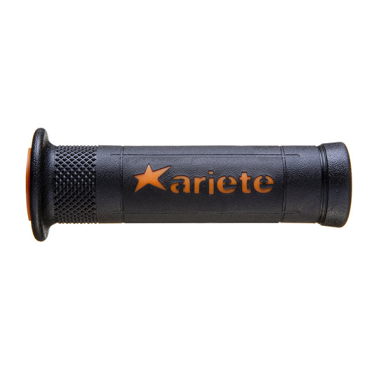 ROAD ARIRAM GRIPS WITH HOLE (120 mm) BLACK/ORANGE