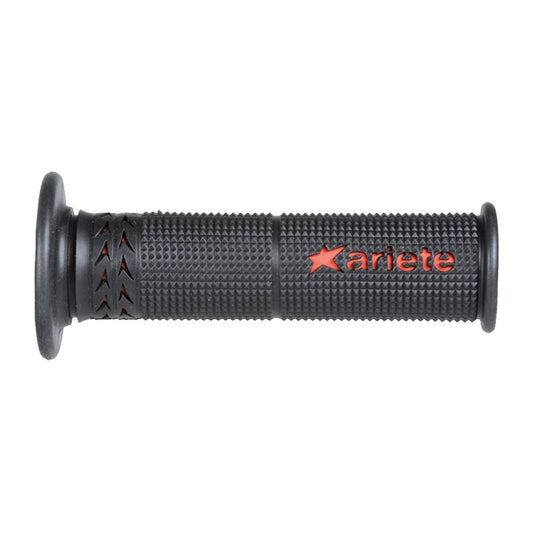 ROAD SOFT ESTORIL GRIPS (120 mm) WITH HOLE BLACK/RED