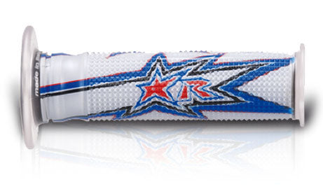GRIPS 02632-RBA EVO ROAD (120 MM) WITHOUT HOLE WHITE/BLUE