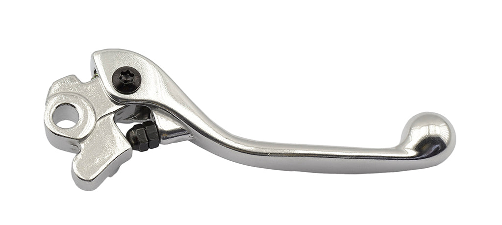 Brake lever RM/RMZ, KX/KXF, YZ/YZF, Kawasaki/Suzuki/Yamaha, silver color (DHKSY13SV)(71331)