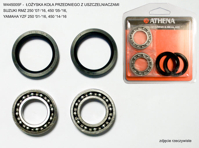 Front wheel bearings With seals YAMAHA YZF 450 14-19, YZF 250 14-19, SUZUKI RMZ 450 05-16, RMZ 250 07-16