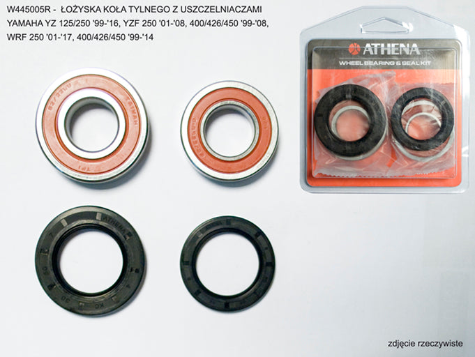 Rear wheel bearings With seals YAMAHA YZF 450 99-08, YZF 400/426 99-08, YZ 125/250 99-16, WRF 450 99-14, WRF 250 01-17, YZF 250 01-08