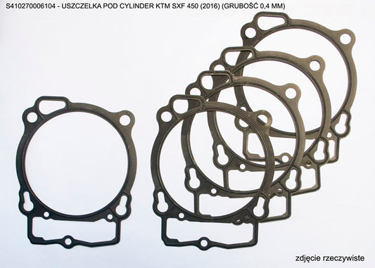 Cylinder gasket KTM EXCF 450 17-21, SXF 450 17-21 (Thickness 0,4 MM)