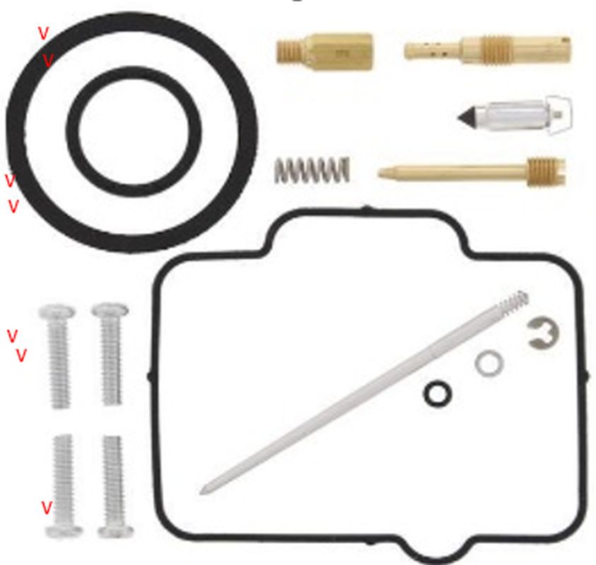 CARBURETOR REPAIR KIT HONDA CR 125R 99 (26-1186)