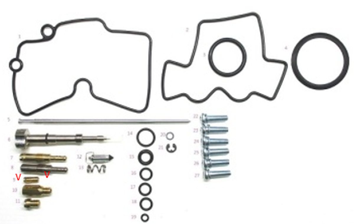 CARBURETOR REPAIR KIT HONDA CRF 150R/RX 08-09 (26-1001)