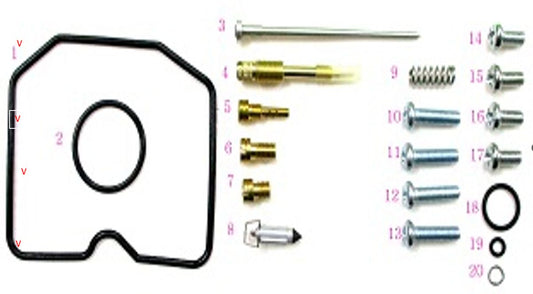 CARBURETOR REPAIR KIT KAWASAKI KLF 300B BAYOU 96-05 (26-1227)
