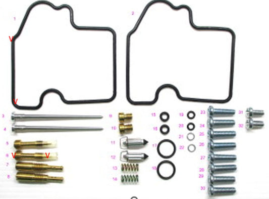 CARBURETOR REPAIR KIT KAWASAKI KVF 700 PRAIRIE 04-06 (26-1385)