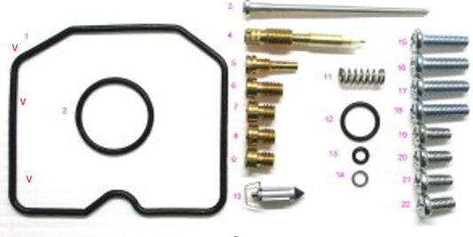 CARBURETOR REPAIR KIT KAWASAKI KLF 300C BAYOU 97-05 (26-1392)