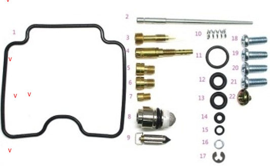 CARBURETOR REPAIR KIT SUZUKI DRZ 400S/SM 00-17 (26-1107)
