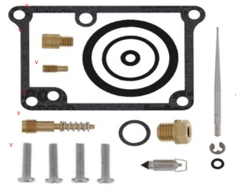 CARBURETOR REPAIR KIT YAMAHA YZ 80 86-92 (26-1335)