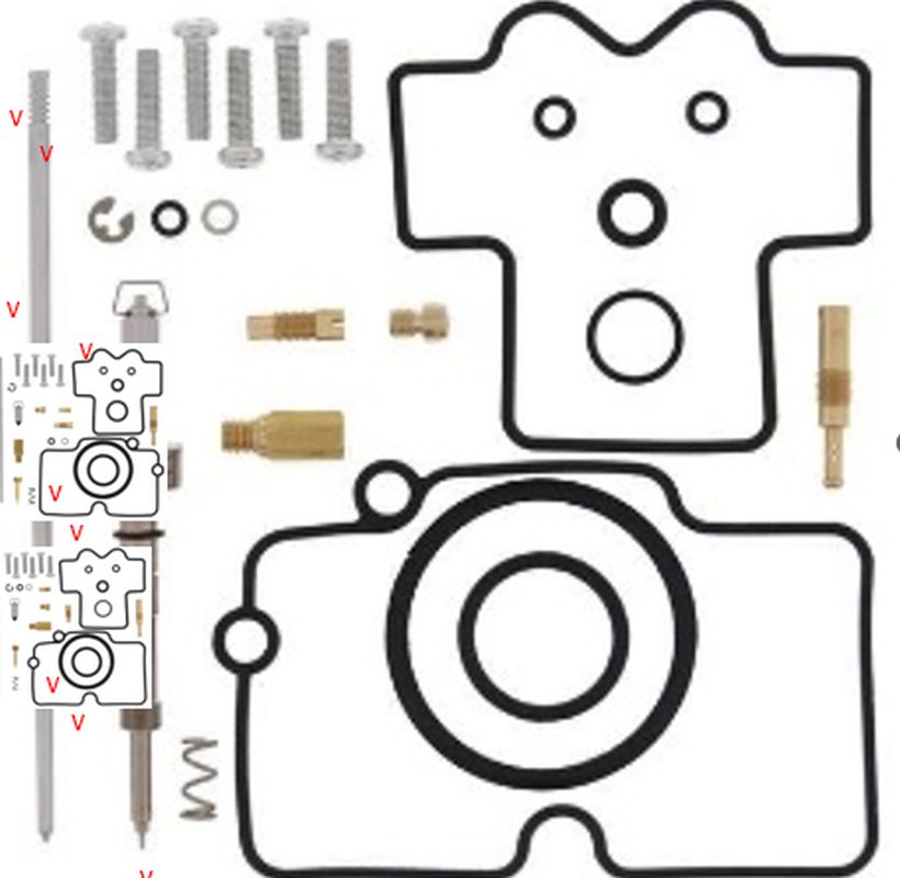 CARBURETOR REPAIR KIT YAMAHA YZ 450F 03-04 (26-1272)