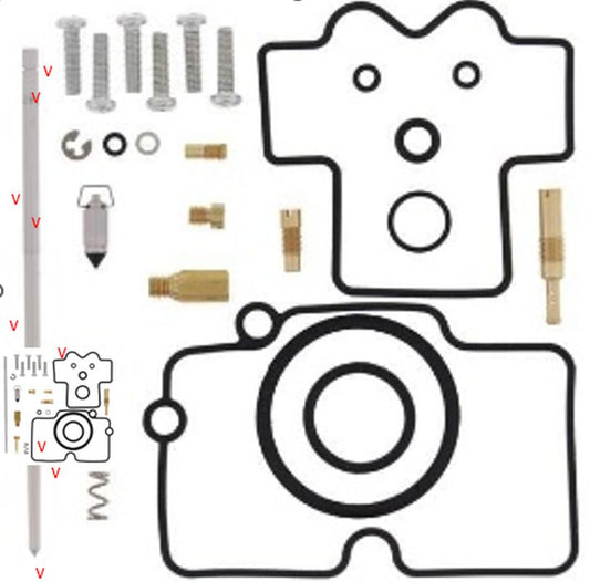 CARBURETOR REPAIR KIT YAMAHA YZ 450F 05-06 (26-1271)