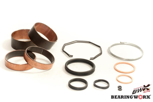FRONT FORK BUSHING (SLEEVE) KIT YAMAHA YZ125/250, YZF 250, KAWASAKI KX125/250, HONDA CR125 (38-6010) (=FBK90001=FBK50001)