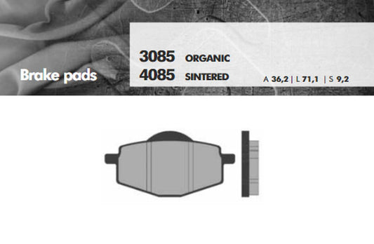 BRAKE PADS KH101 SINTERED METALLIC (GOLD) (FT 4085)