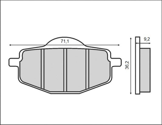 BRAKE PADS KH101 (ORGANIC)