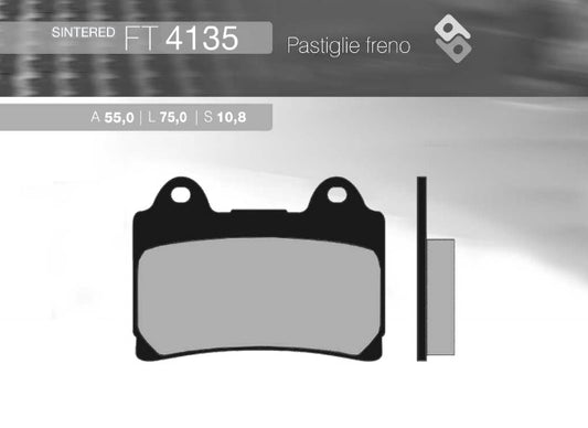BRAKE PADS KH123 SINTERED METALLIC YAMAHA (GOLD) (FT 4135)