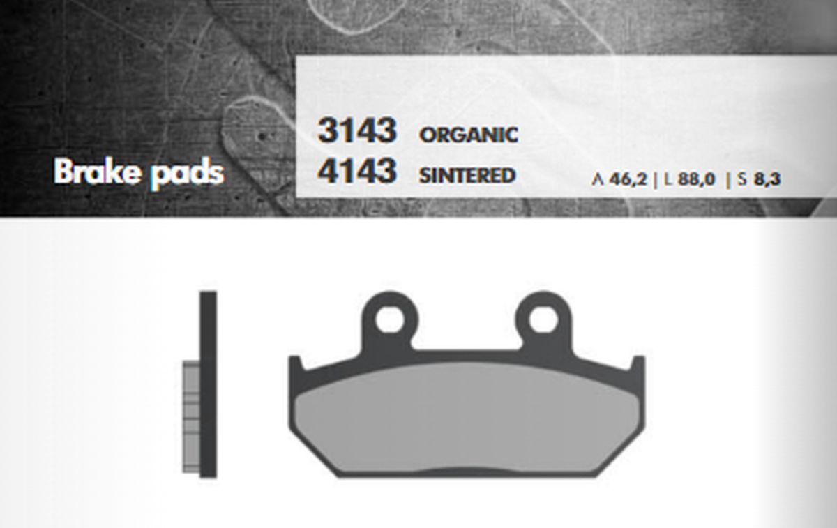 BRAKE PADS KH124/2 SINTERED METALLIC (GOLD) (FT 4143)