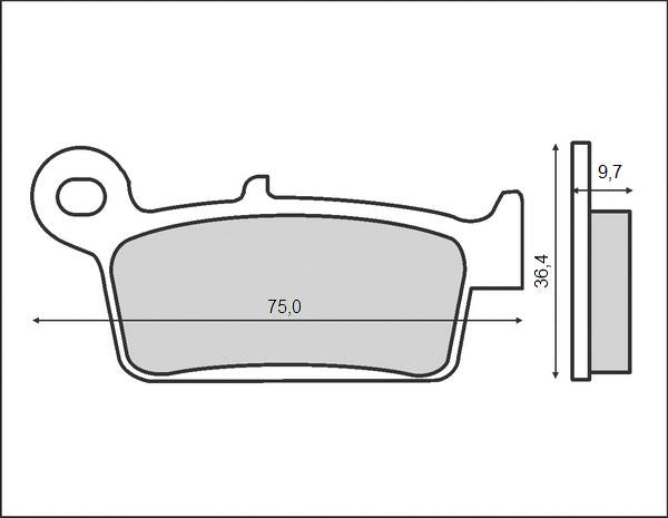 BRAKE PADS KH131 (ORGANIC)