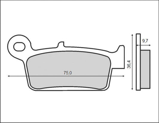 BRAKE PADS KH131 (ORGANIC)