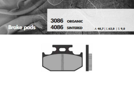 BRAKE PADS KH152 SINTERED METALLIC (GOLD) REAR (FT 4086)