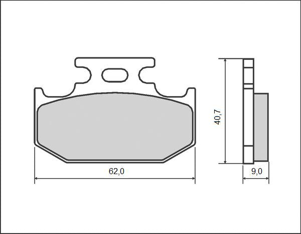 BRAKE PADS KH152 (ORGANIC)