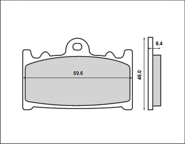 BRAKE PADS KH158 (ORGANIC)